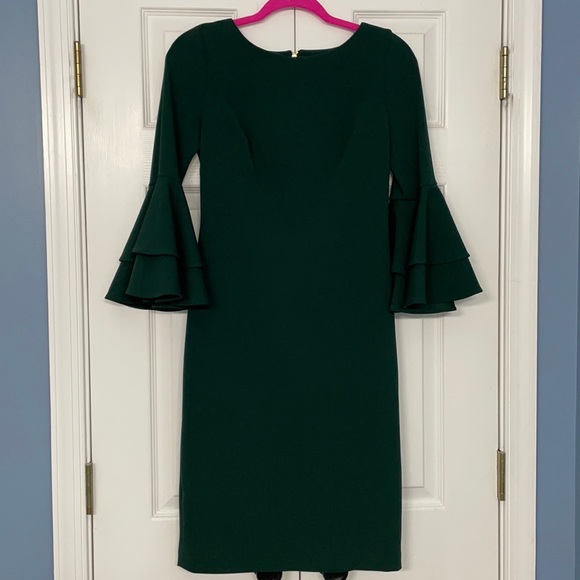Bell Sleeve Midi Dress - Picture 1 of 5